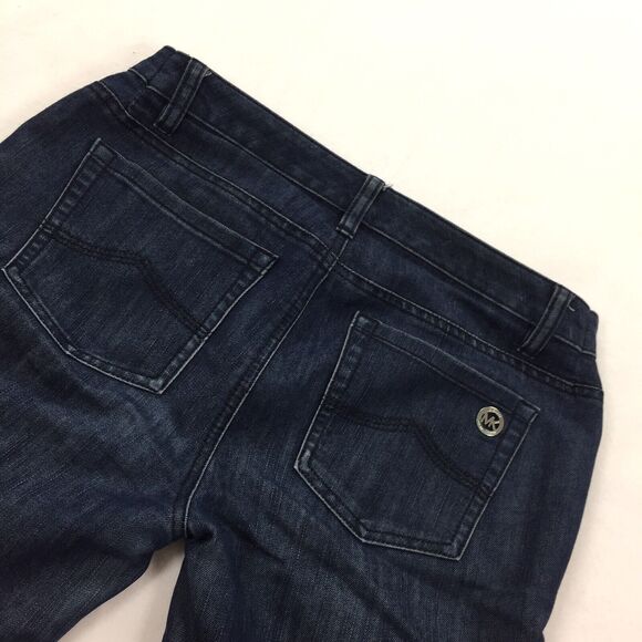Michael Kors Skinny Leg Jeans Size 6 Womens Dark Wash Designer Denim - ALTERED - Picture 3 of 10